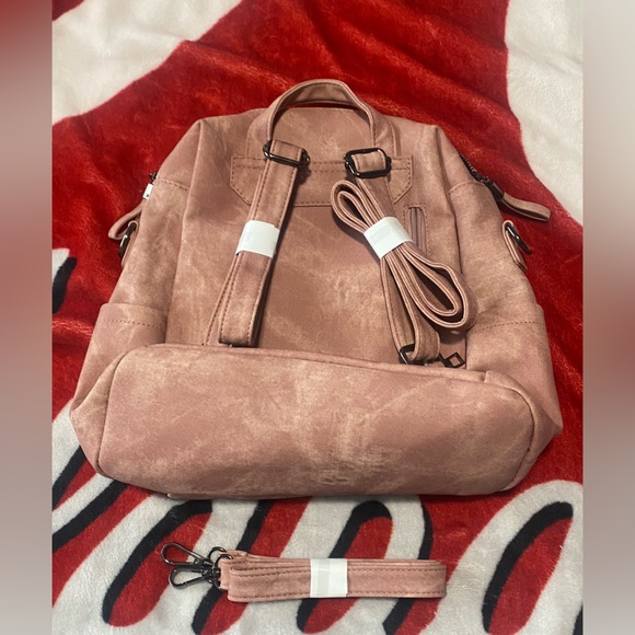 Pink Canvas Backpack - Picture 9 of 11